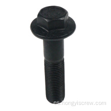 Perno de brida hexadecimal de óxido dentado de negro 6 mm 8 mm